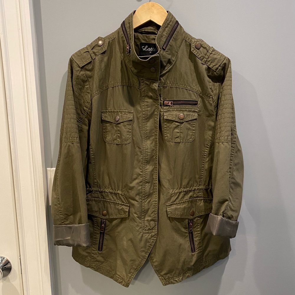 Latte Black, Cargo Utility Jacket